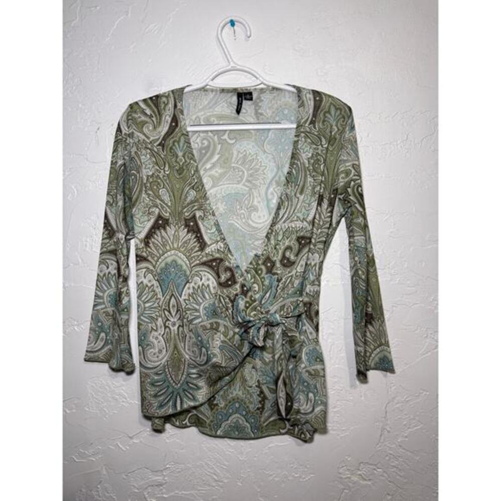 Molly Maxi paisley print babydoll y2k blouse womens medium boho fairy‎ 2000s